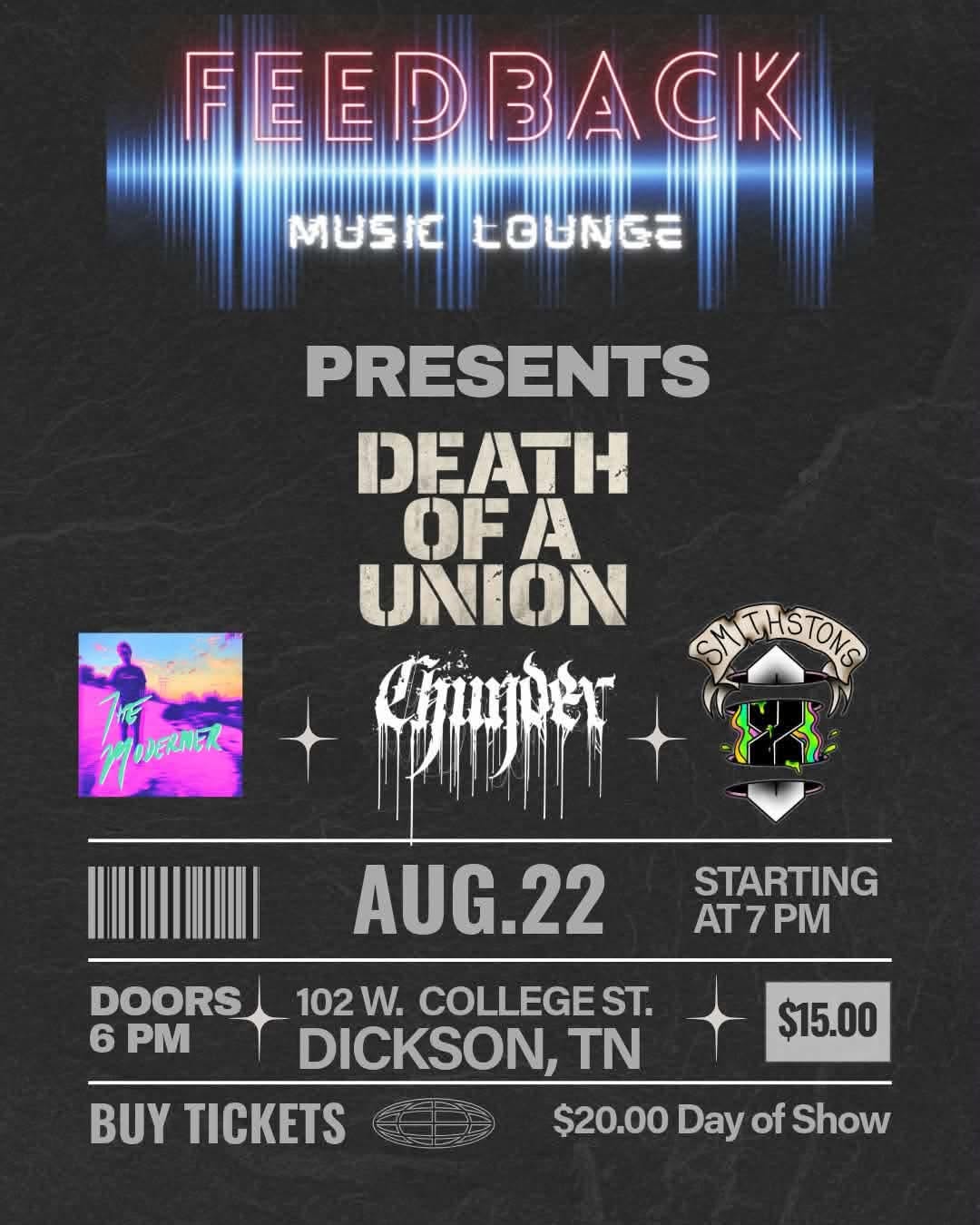 Feedback Music Lounge show flyer thumbnail